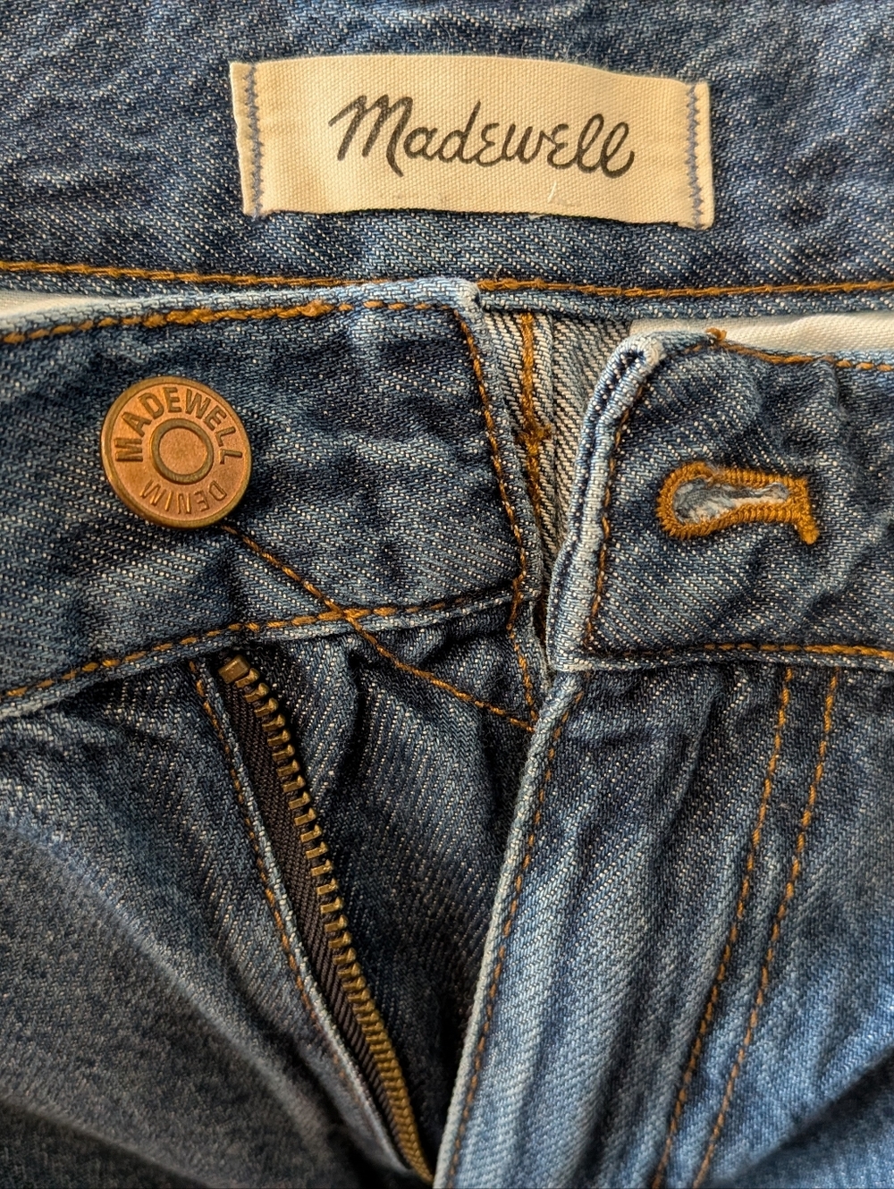 Madewell The Harlow Wide Leg Jean in Fairson Wash Size 26 Baggy Straight Denim - Picture 13 of 16
